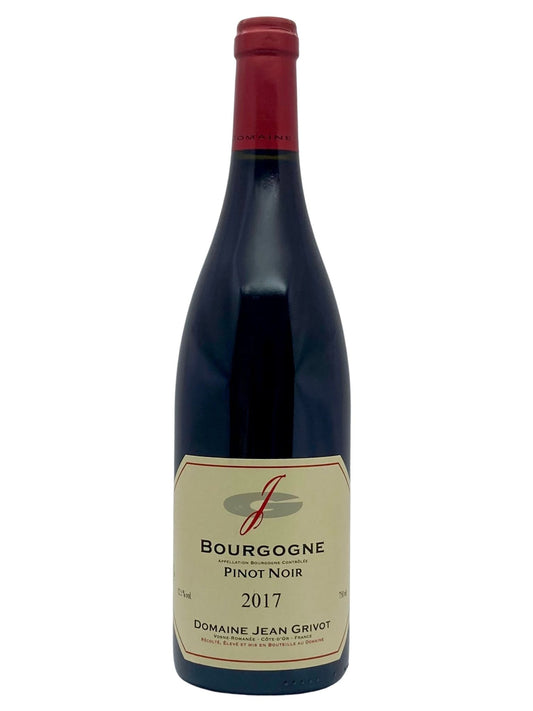 Bouteille Bourgogne Pinot Noir Grivot Jean Domaine 2017