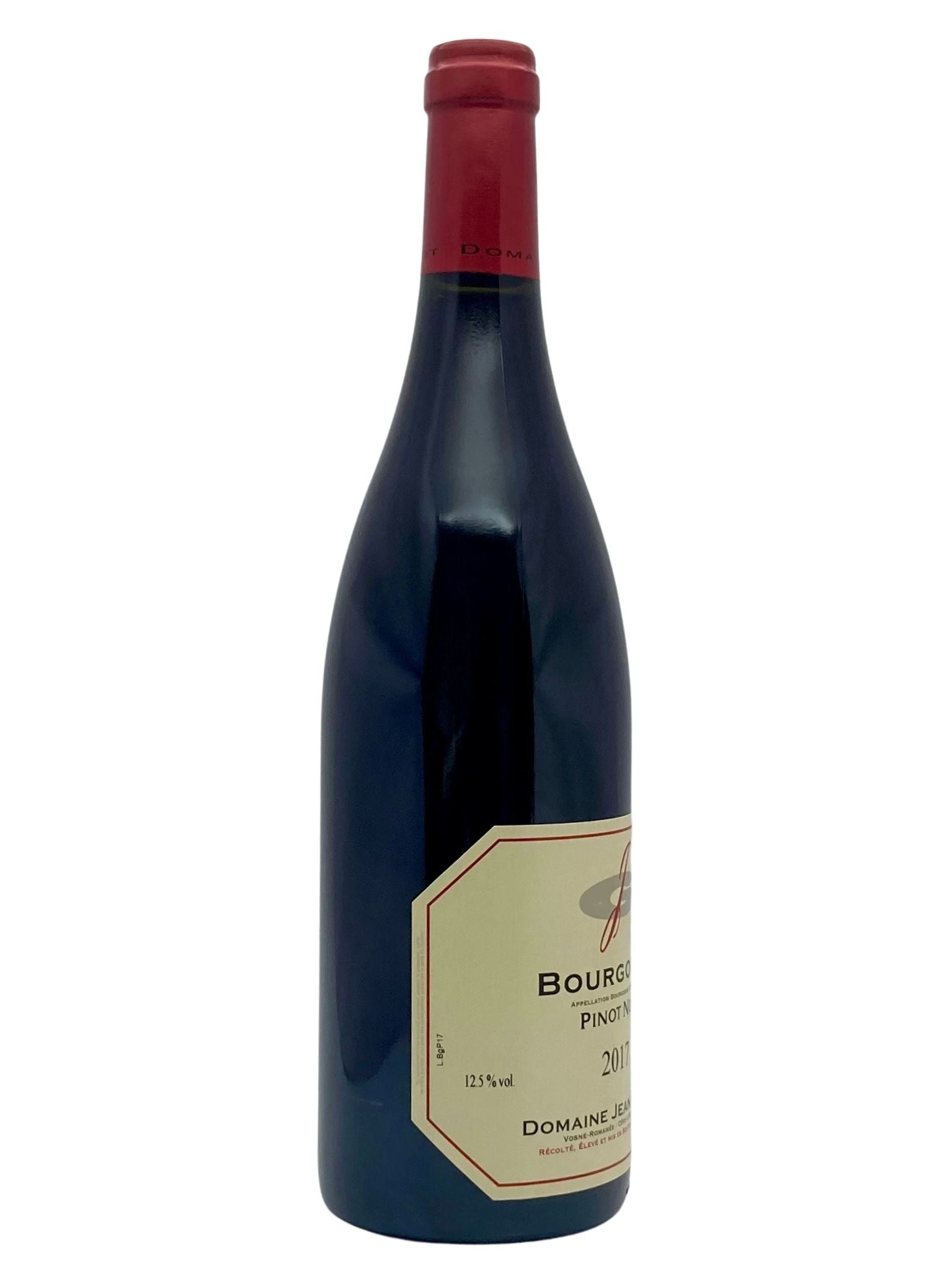 Bouteille Bourgogne Pinot Noir Grivot Jean Domaine 2017 left