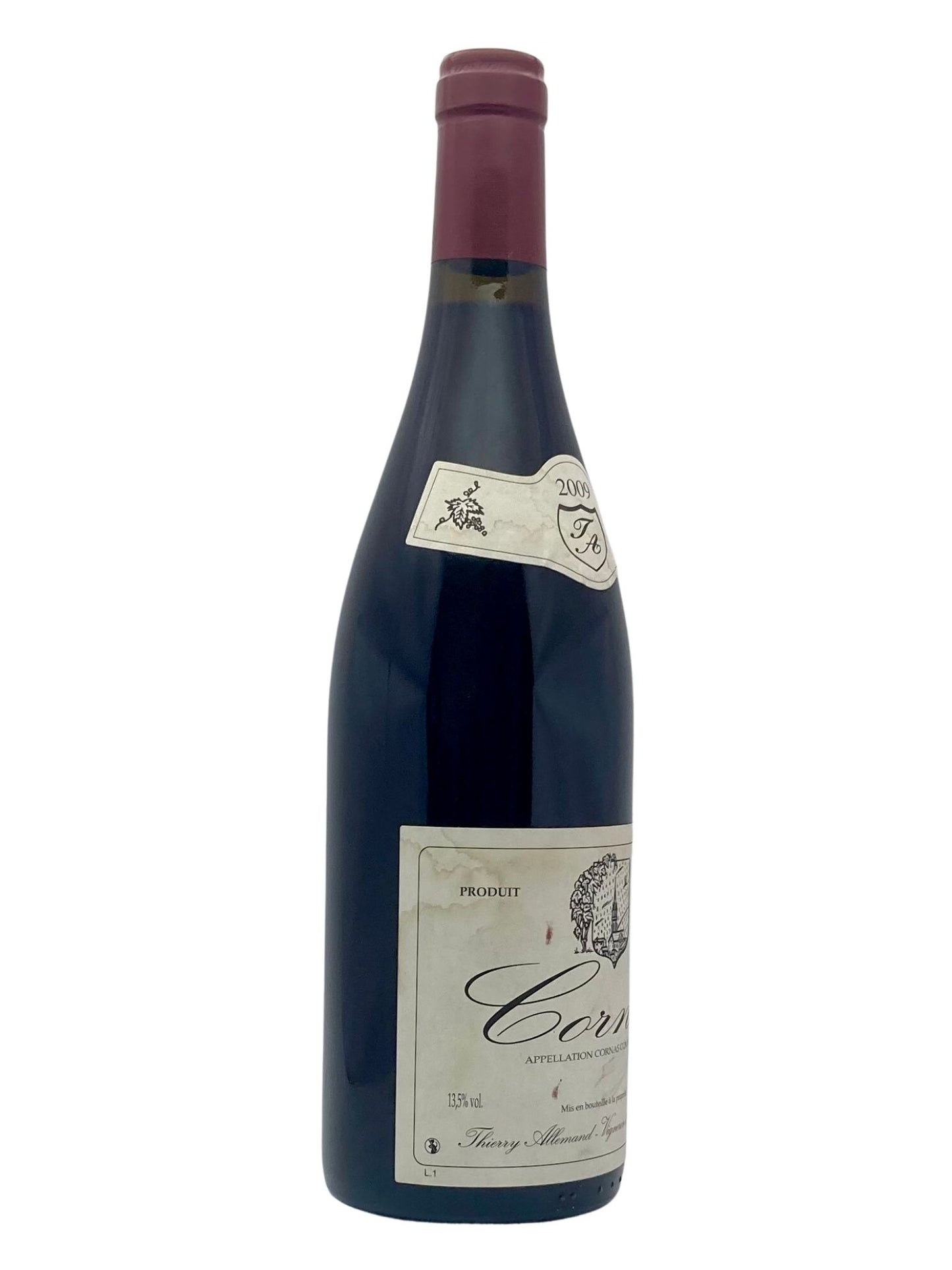 Bouteille Cornas Chaillot Allemand Thierry 2009 left